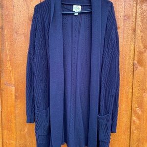 Black Heavy Weight Cardigan